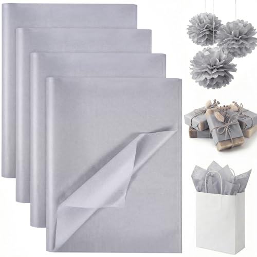 Koogel 330 Sheets Silver Tissue Paper, 14 X 10 inches - color: Silver