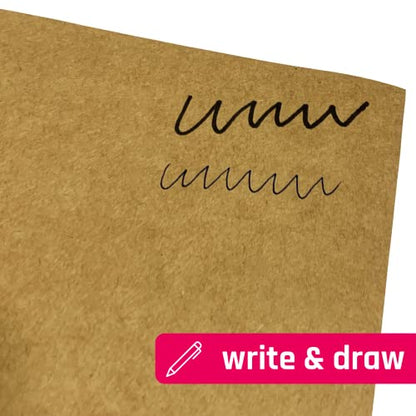 50 Sheets, Brown Kraft Cardstock, 200 GSM (75 lb. Cover), 8.5 x 11 inches - size: 50 Sheets