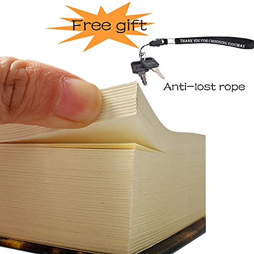 Real Paper Book Safe with 2 Keys,Hidden Metal Lock Box Featuring for Home Documents, and Caja Fuerte para Dinero-Alice - color: Yellow