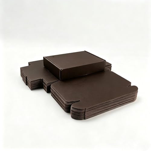KAXILU Brown Cardboard Boxes Shipping Packaging Boxs 20pcs Shipping Boxs Suitable E-Commerce Packaging Small L8xW5.5xH1.5 inch - color: Brown-2, size: Small-L8xW5.5xH1.5 inch