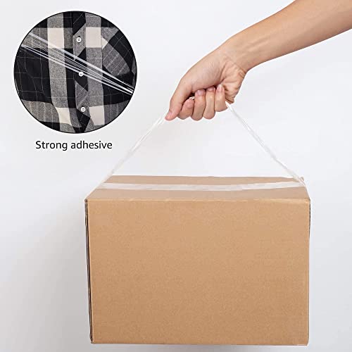Amazon Basics Strong Adhesive Packing Tape for Moving Boxes, Shipping and Sealing, Clear, 1.88" x 109 Yards, 6-Pack, Total 654 Yards - size: 1.88"W x 109 Yards Pack of 6