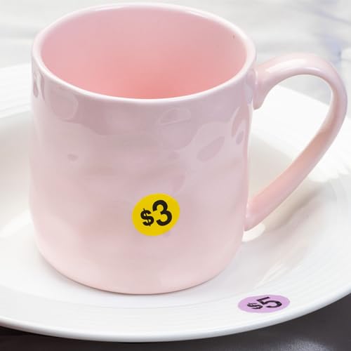 1600 Pcs Garage Sale Stickers,3/4" Round Removable Yard Sale Price Stickers