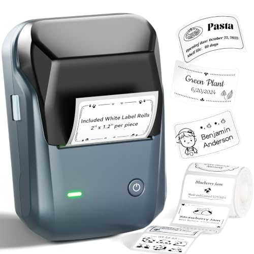 NIIMBOT B1 Label Maker, 2Inch Bluetooth Label Printer for Home, Blue - color: Blue, size: Printer+Tape
