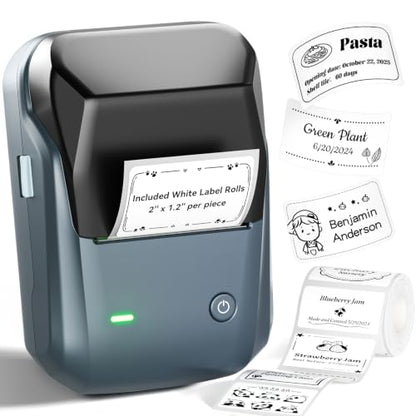 NIIMBOT B1 Label Maker, 2Inch Bluetooth Label Printer for Home, Blue - color: Blue, size: Printer+Tape