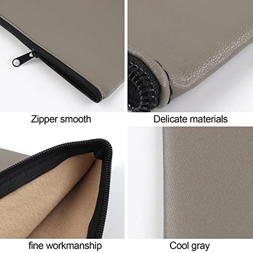 2 Pieces Money Bags with Zipper, 11x6.1 inch Money Pouch, Bank Bag, Cash Bag, Check Wallet, Cosmetics(Gray) - color: Grey, size: 2 Pieces