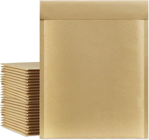 UCGOU Kraft Bubble Mailer 9.5x14.5" 40 Pack Usable Size 9.5x13.5" Brown #4 - size: 9.5x14.5" 40PC