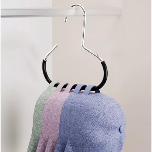 Hat Organizer for Baseball Caps 12 Pack, Metal Purse Hook (White) - color: 12pcs White