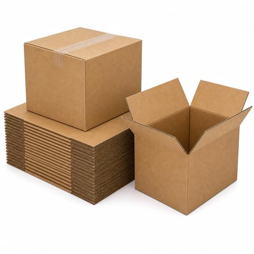 8x8x8 Brown Kraft Shipping Boxes for Small Business, 20 Pack - size: 8x8x8 Inch