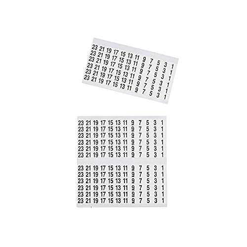 Klein Tools 56250 Wire Marker Book, 1-48, Black Print on White (Pack of 2) - size: 1 Count (Pack of 2), style: Standard