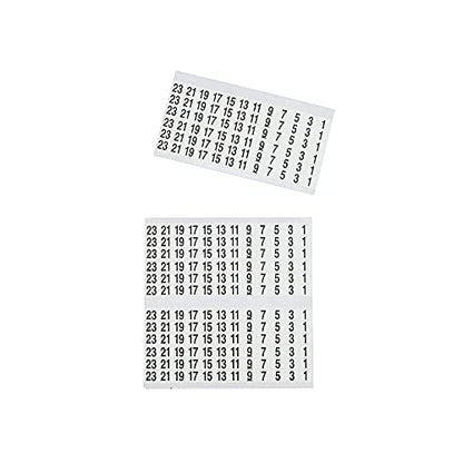 Klein Tools 56250 Wire Marker Book, 1-48, Black Print on White (Pack of 2) - size: 1 Count (Pack of 2), style: Standard