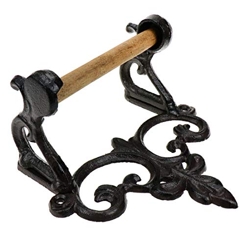 Cast Iron Toilet Paper Roll Holder,Wall Mounted Tissue Holder