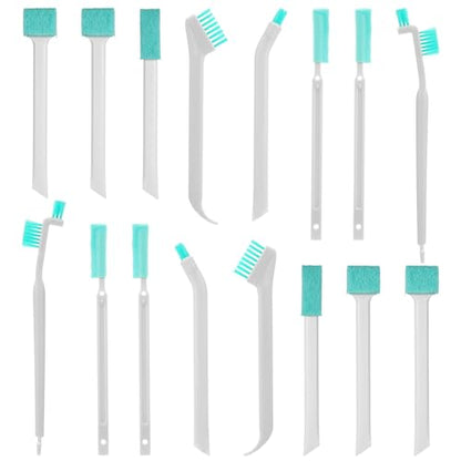 16 Pcs Small Household Cleaning Brushes, Detail Crevice Cleaning Tool