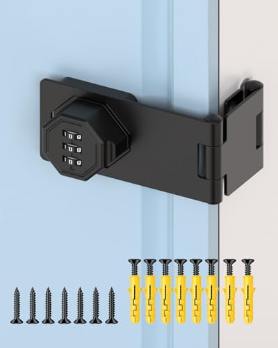 3-Digit Keyless Cabinet Lock with Combination Code - color: Black