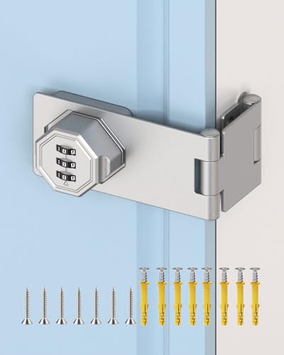 3-Digit Keyless Cabinet Lock with Combination Code - color: Silver
