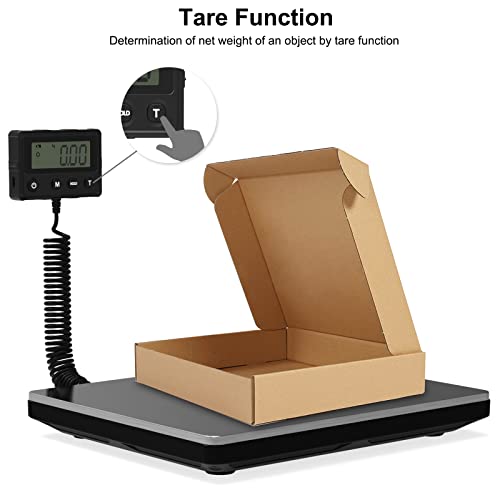 Maxus Shipping Scale 440lb, Digital Postal Scale with Hold and Tare Funtion - color: Silver