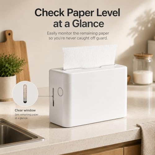 Countertop Paper Towel Dispenser, Commercial Multifold Hand Towel Holder - color: White-1