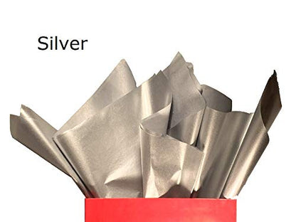 Tissue Paper for Gift Bags - 300 Sheets 14x20in Wrapping Paper, Silver - color: Silver, size: 300 Count, 14 x 20 in