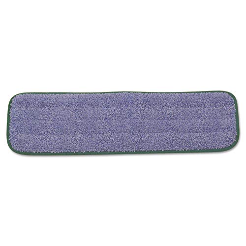 Rubbermaid Commercial Products HYGEN Microfiber Wet Mop Head Pad, 18 inch, Green, for Janitorial/Professional Cleaners and Heavy-Duty Industrial Floor Cleaning/Mopping/Scrubbing - style: Reusable Microfiber Green - 1ct