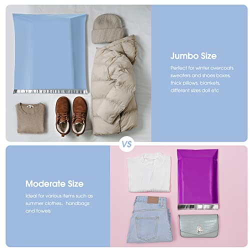 Metronic Poly Mailers 24×24 100 Pcs Large Shipping Bags for Clothes Blue - color: Blue, size: 24x24 100PC