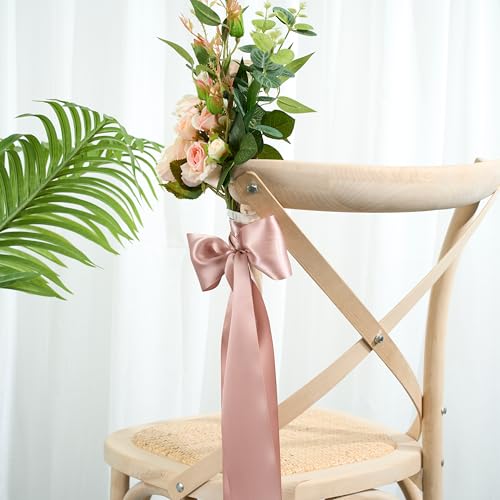 Dusty Rose Double-Faced Satin Ribbon, 3 Inch x 10 Yards - color: Dusty Rose