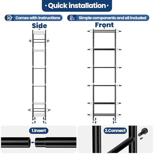 Abiglifty Storage Shelves - size: 6 Tier