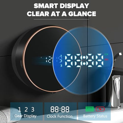 Monstake Automatic Soap Dispenser, Touchless Rechargeable Wall Mount