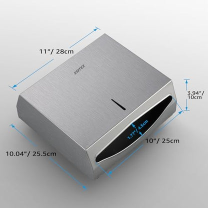 Paper Towel Holder Dispenser Wall Mount,SUS304 Stainless Steel - color: Silver-5823s1