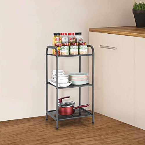 MAX Houser 3 Tier Extendable Industrial Storage Rack, Charcoal Gray - color: Grey, size: 3-Tier