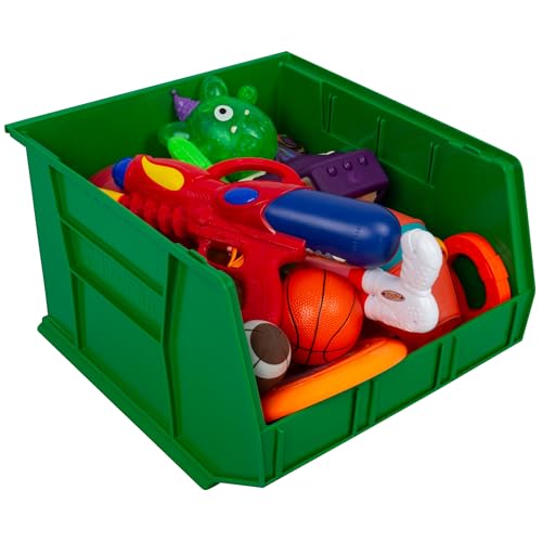 Akro-Mils 30270 AkroBins Plastic Storage Bins, 18"x16"x11", Green, 3-Pack - color: Green