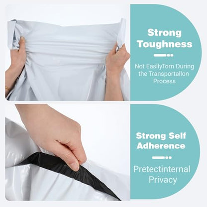 20Pcs 30×36 inch Large Poly Mailers, Strong Self Adhesive Sealing Large Shipping Bags for Clothes White Plastic Envelopes Shipping Packaging Bags for Clothing Small Business Suppliers