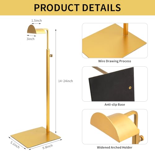 4 Pack Purse Display Stand,Gold Handbag Display Stand,Adjustable - color: Gold (Pack4)