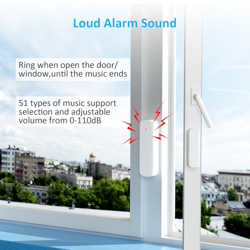 Wireless Door Chime, Door Sensor Chimes When Door Opens/Business Entering - size: 1 Receiver +2Sensor