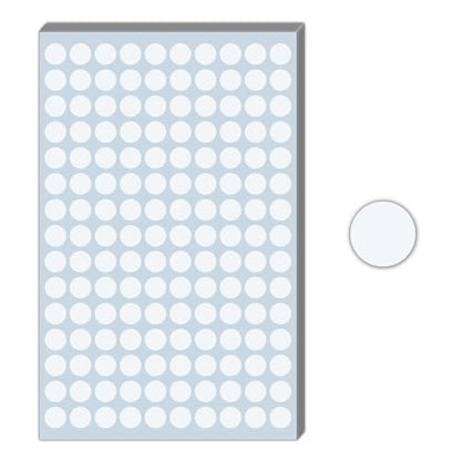 3000 Pieces, 1/2 inch - White Dot Stickers, Small Round Circle Dots Labels - color: White, size: 3000 Pieces