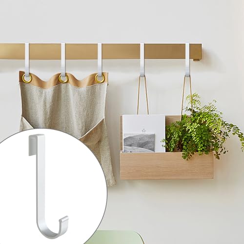 20 pcs J Grid Wall Picture Hooks, Hanging Sink Grid Hooks, Aluminum Pot Racks for Retail, Displaying Photos, Art Exhibits, Paintings, Convenience Stores (Sliver) - color: sliver
