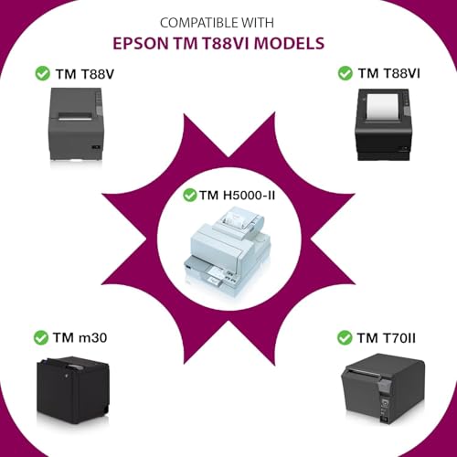 Thermal Paper Compatible with Epson TM-T88V, TM-T88VI, TM-m30-20 Rolls - size: 20 Rolls