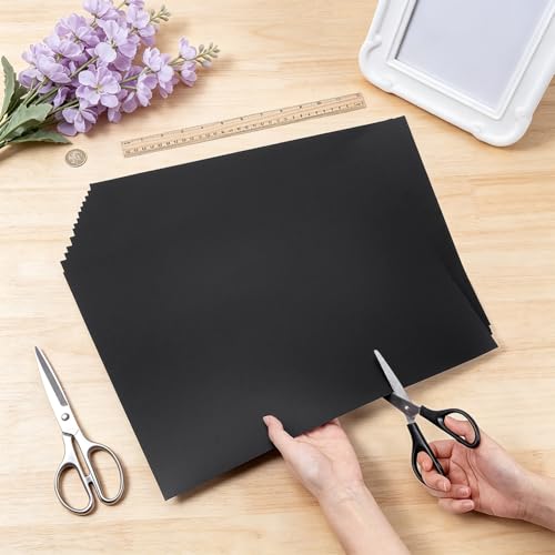 BENECREAT 14 Pack Plastic Shelf Liner, 15.7x11.8inch Non Adhesive Waterproof Wire Rack Covers for Kitchen Cabinet Pantry Organization and Storage (Black) - color: Black