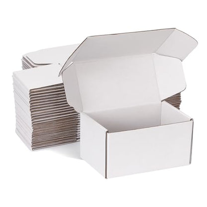 6x4x3 White Shipping Boxes for Small Business, Packing, 25 Pack - color: White, size: 6x4x3-Inch