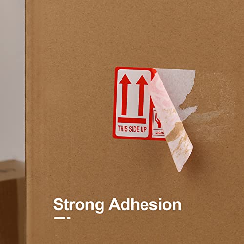 3"x 5" Fragile Stickers 200 Packing Labels Handle with Care This Side Up Strong Adhesive for Box Shipping and Moving - size: 3 x 5 inch | 200 Labels LARGE