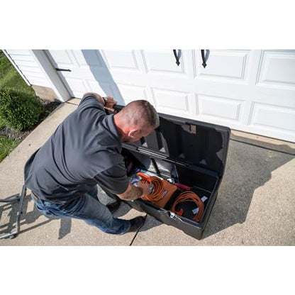 Buyers Products 1712260 Black Poly All-Purpose Storage Chest , 18.8 cu. ft, Made In The USA, Dent-Resistant Lockable Storage Box for Truck, Trailer, Dock, or Deck, High-Density Polyethylene - size: 76.5" L x 25" W x 22.63" H
