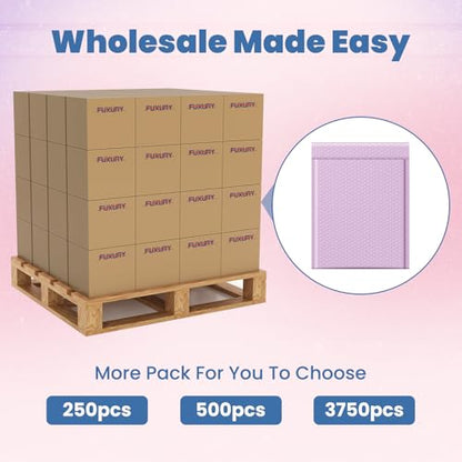 Fuxury Bubble Mailers Bulk 10x13 Inch Lavender 250 Pack - color: Lavender, size: 10x13" 250PC