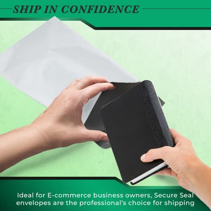 2000 Pack Secure Seal White Poly Mailers - 10x13 Safe Shipping Bags - E-Commerce Self Sealing 2 Mil Poly Envelopes - size: 10” x 13” (2000 Pack)