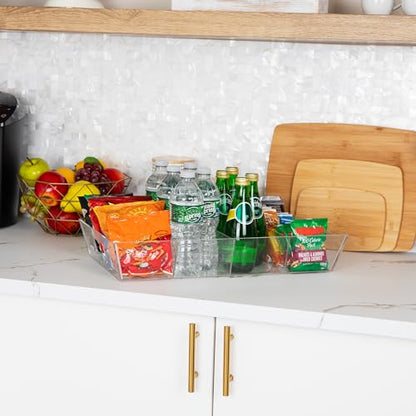 Mind Reader Snack Tray, Countertop Organizer, Snack Tray, Pantry, Breakroom, Kitchen, Clear - color: Clear