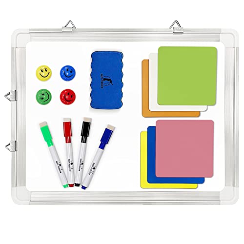 Whiteboard Set, 15x12 in White Board Dry Erase for Wall with Magnetic Notes - size: 15x12"