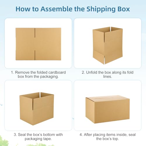 Famagic Small Shipping Boxes 10x7x5 for Shipping, Shoes, Brown Box, 10 Pack - color: Brown, size: 10x7x5 inch
