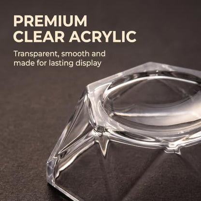 3Pcs Transparent Acrylic Ball Display Stand Hexagon Spheres Holders Crystal Ball Base Holder for Baseball Tennis Ball Crystal Ball,Display Stands,Display Pedestals, Pedestals