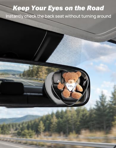 JOYTUTUS Heart Shaped Blind Spot Mirror 2 Pack HD Frameless Convex Glass for Wide Angle View and Safer Lane Changing Compatible with Cars SUVs Trucks RVs Cute & Safe Car Mirror Accessory - size: Heart-shaped