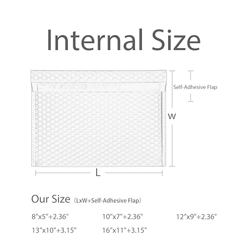 Blue Side-Loading Bubble Mailers 12 x 9 Inches,Pack of 27 - size: 12x9" 27PCS