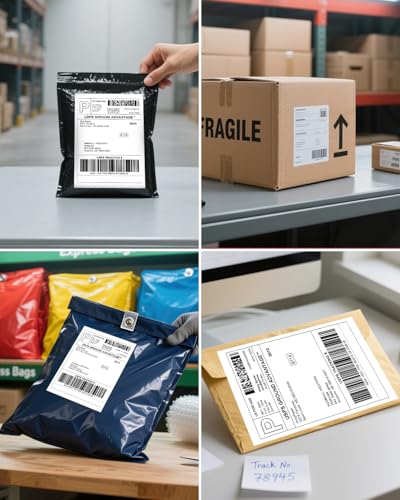 4" x 6" Direct Thermal Labels–20 Rolls 5000 PCS Shipping Labels – Perforated & Strong Adhesive – Commercial Grade Thermal Printer Labels Compatible with Rollo and Zebra - size: 4" x 6", style: 20 Rolls