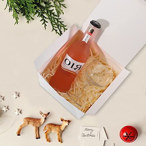 Frantis 15 Pack White Gift Boxes with Lids, 6x6x6 Inch Gift Boxes for Treats, Candles, Mugs, Weddings, Christmas, Bridesmaid Proposals & Small Business Packaging, Includes Thank You Stickers - color: White-6x6x6Inch