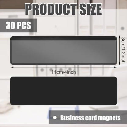 Gilprop 30 Pcs Magnetic Label Holders Pallet Rack 4.3x1.2 in Magnetic Label - color: Black, size: 4.3 x 1.2 Inch
